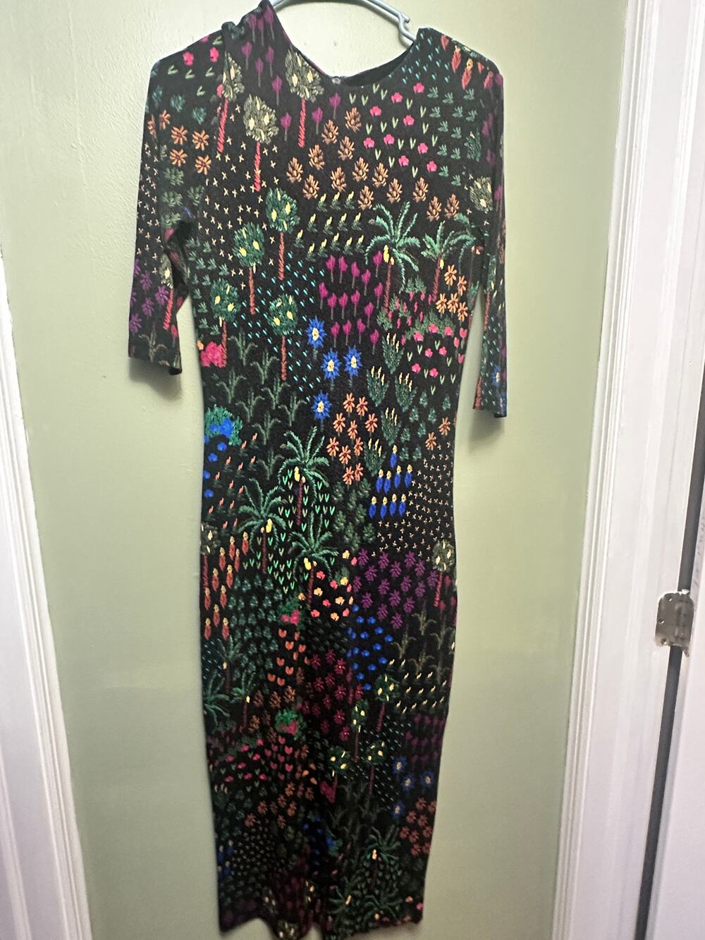 Farm Rio Fruit Garden Jersey Midi Dress